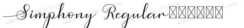 Simphony Regular字体转换